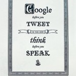 Google Before You Tweet