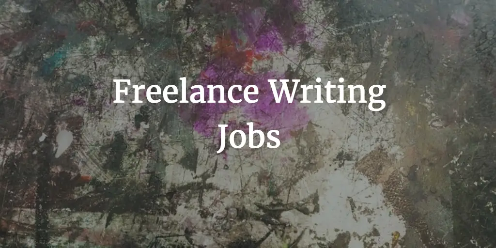 Freelance writer job