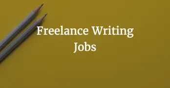 Freelance writer job