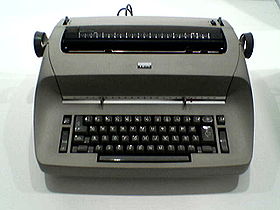 The IBM Selectric - the height of technology for many freelance writers in the '80s.
