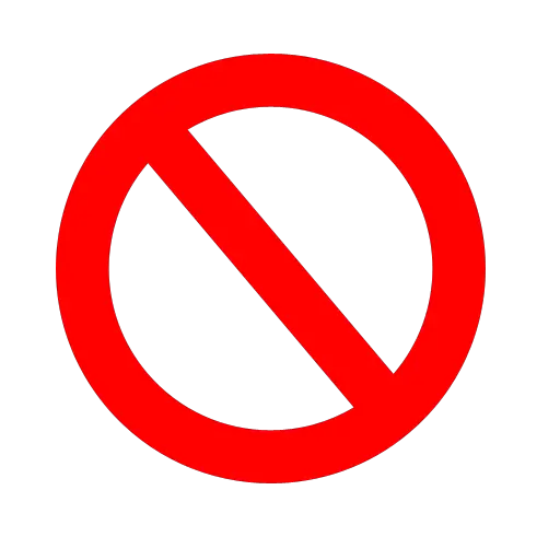 Banned Sign