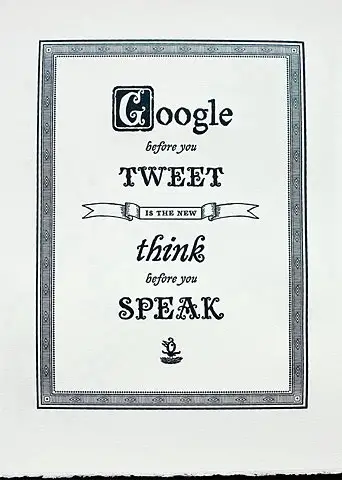 Google Before You Tweet