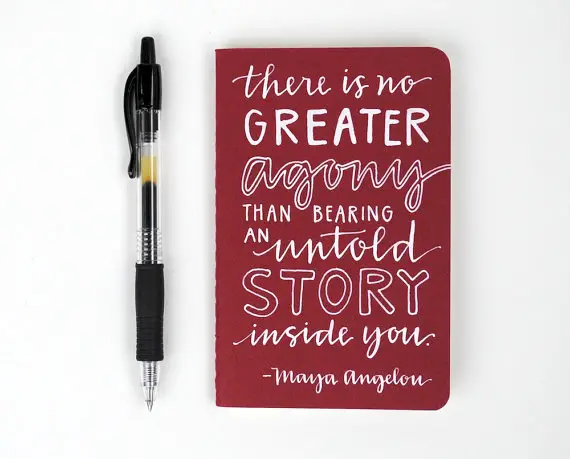 Mini Journal Maya Angelou Quote