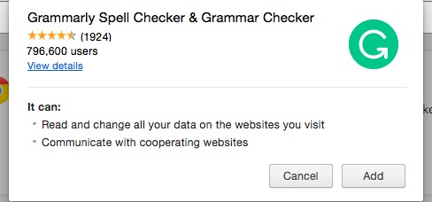 grammarly chrome extension