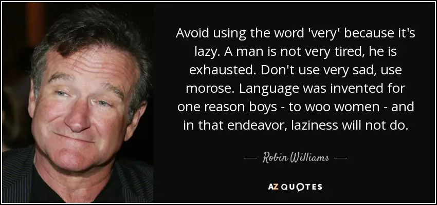 avoid using very