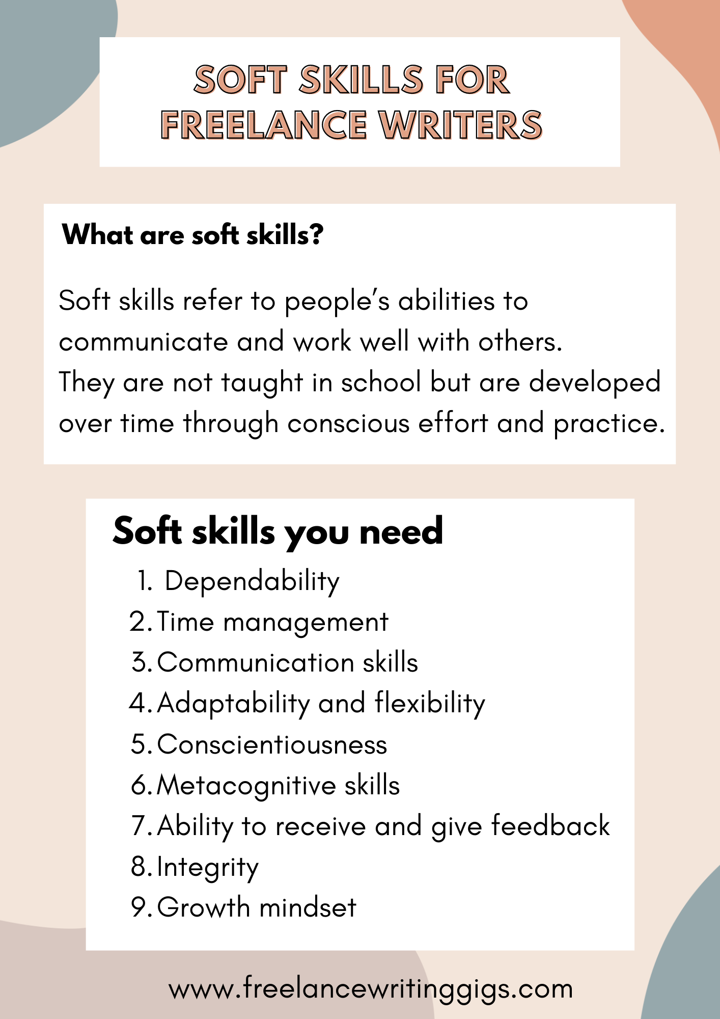 freelance writer soft skills