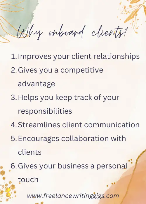 onboarding clients