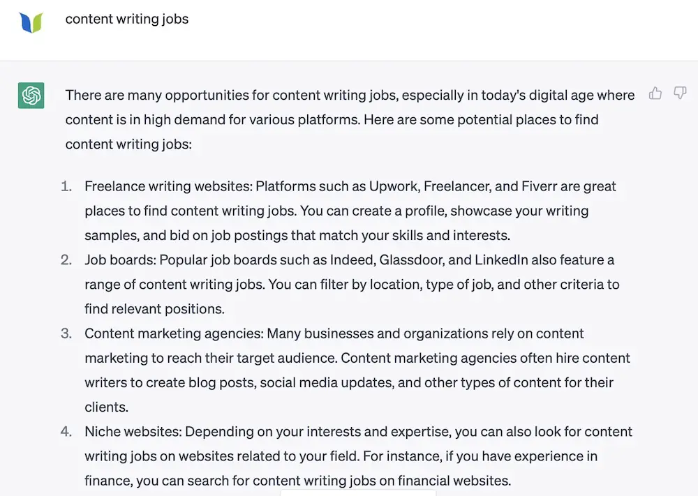 Can You Use ChatGPT to Find Freelance Writing Jobs